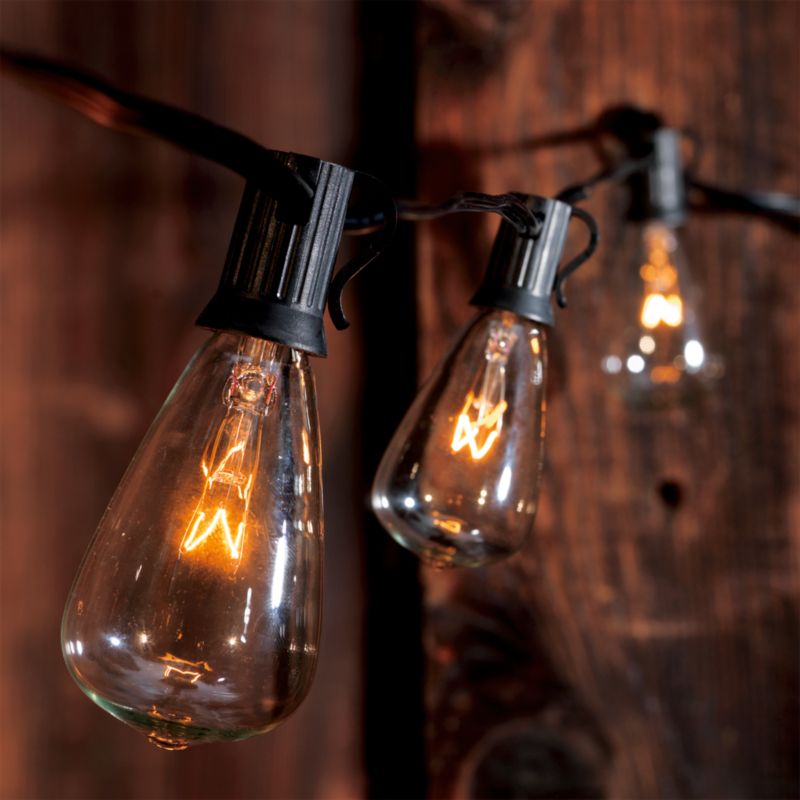 edison string lights CB2
